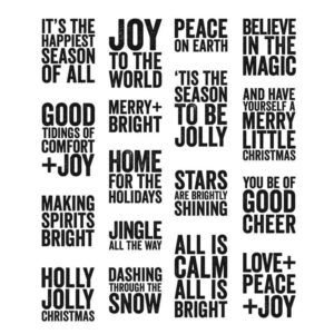 Tim Holtz® Stampers Anonymous Cling Mount Sets -- Bold Tidings Mini CMS440