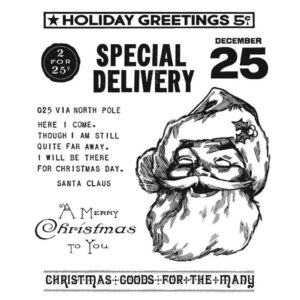 Tim Holtz® Stampers Anonymous Cling Mount Sets -- Jolly Santa CMS442