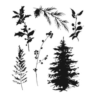 Tim Holtz® Stampers Anonymous Cling Mount Sets -- Winter Watercolor 2 CMS443