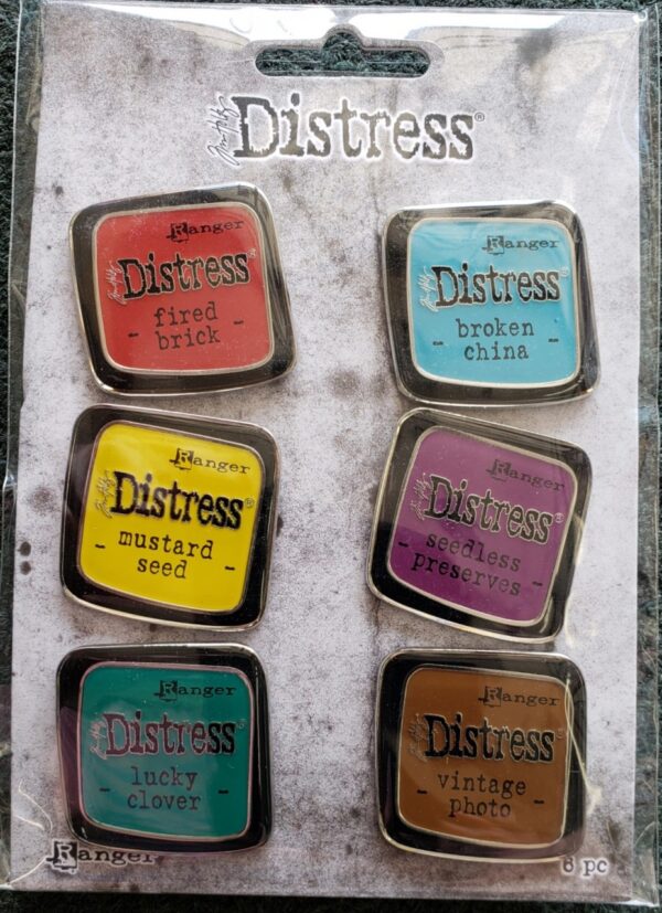 Tim Holtz Distress Enamel Pin Set #2
