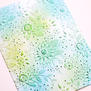 Memory Box Chrysanthemum Field 3D Embossing Folder EF1001