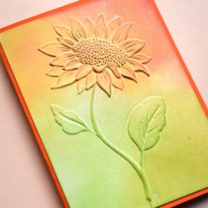 Memory Box Magnificent Sunflower 3D Embossing Folder EF1008