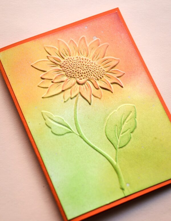 Memory Box Magnificent Sunflower 3D Embossing Folder EF1008