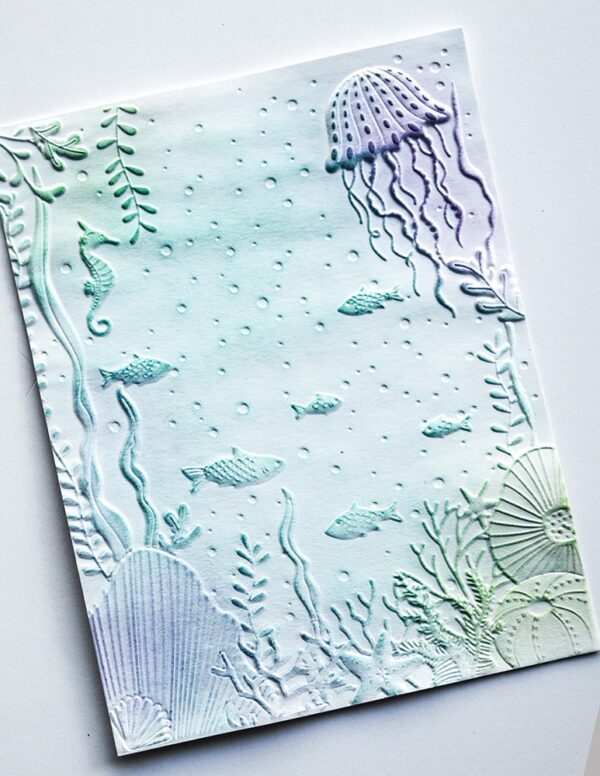 Memory Box Underwater 3D Embossing Folder EF1012