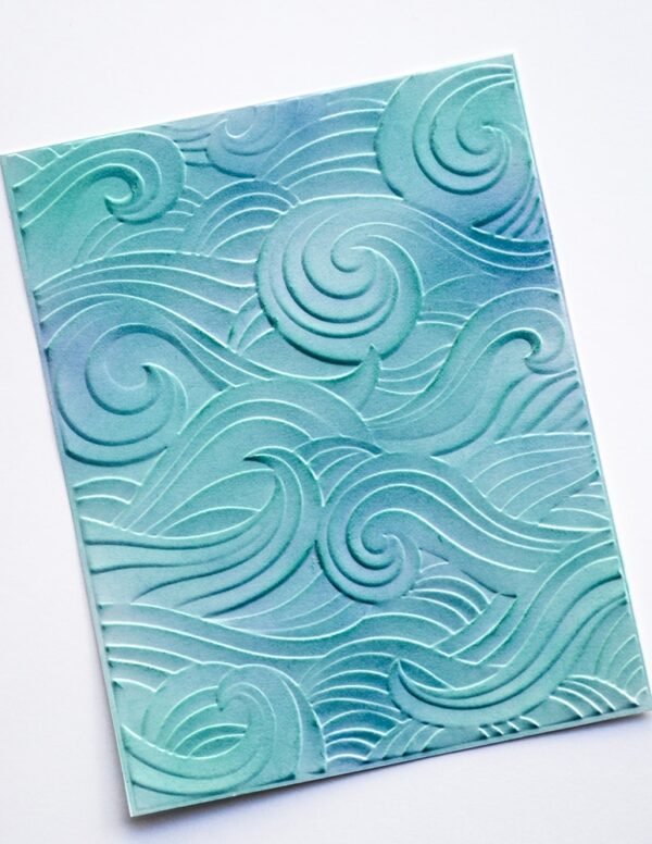 Memory Box Waves 3D Embossing Folder EF1013