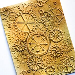 Memory Box Put It in Gear 3D Embossing Folder EF1018