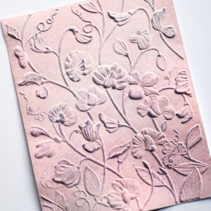 Memory Box Blooming Sweet Pea 3D Embossing Folder EF1020