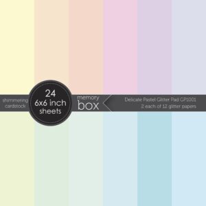 Memory Box Delicate Pastel Glitter Pad