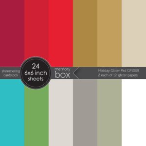 Memory Box Holiday Glitter Pad GP1005