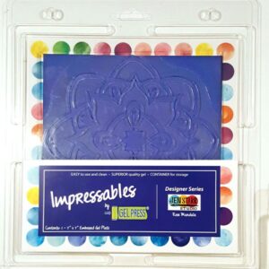 Gel Press Impressables Rose Mandala