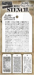 Tim Holtz® Stampers Anonymous Mini Layering Stencil Set #48 MST048