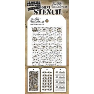 Tim Holtz® Stampers Anonymous Mini Layering Stencil Set #51 MST051