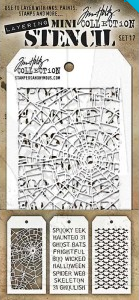 Tim Holtz® Stampers Anonymous Mini Layering Stencil Set #17 MTS017