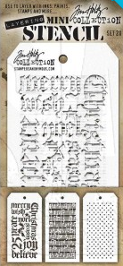 Tim Holtz® Stampers Anonymous Mini Layering Stencil Set #20 MTS020