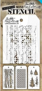 Tim Holtz® Stampers Anonymous Mini Layering Stencil Set #21 MTS021
