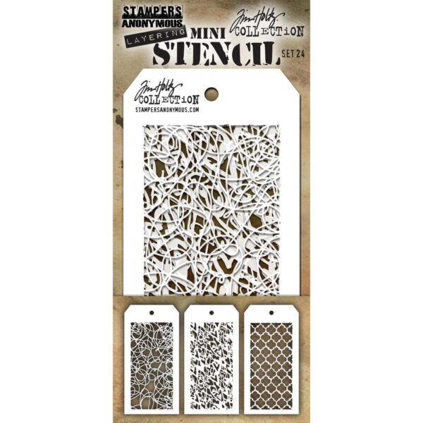 Tim Holtz® Stampers Anonymous Mini Layering Stencil Set #24 MTS024