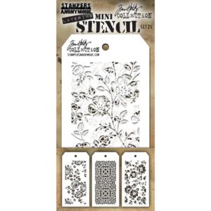 Tim Holtz® Stampers Anonymous Mini Layering Stencil Set #25 MTS025