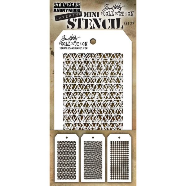 Tim Holtz® Stampers Anonymous Mini Layering Stencil Set #27 MTS027