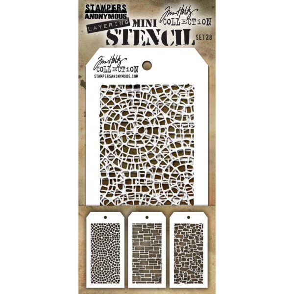 Tim Holtz® Stampers Anonymous Mini Layering Stencil Set #28 MTS028
