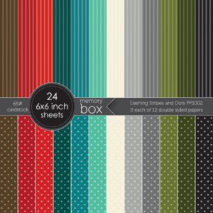 Memory Box Dashing Stripes and Dots Cardstock Pack