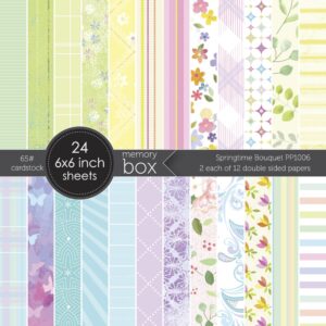 Memory Box Springtime Bouquet Cardstock Pack