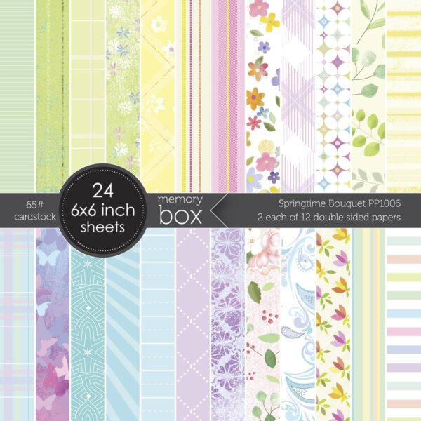 Memory Box Springtime Bouquet Cardstock Pack