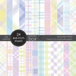 Memory Box Spring Plaid 6x6 Paper Pack PP1012