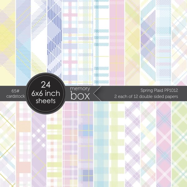 Memory Box Spring Plaid 6x6 Paper Pack PP1012