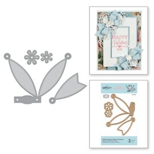 Petite Double Bow and Flowers S3-314