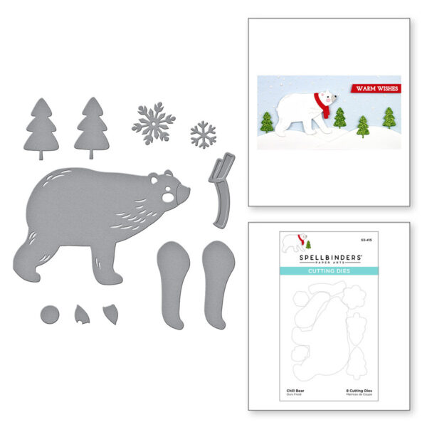 Chill Bear Etched Dies S3-415