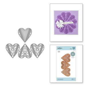 Heart Melange Doily S4-1060