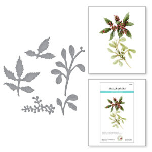 Winterberry and Mistletoe Etched Dies S4-1113