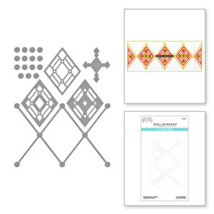 Kaleidoscope Argyle Etched Dies S4-1128