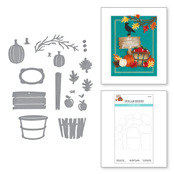 Welcome Fall Etched Dies S4-1136