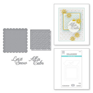 All is Calm Word Frame Etched Dies S4-1146