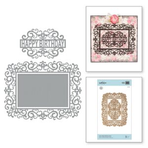 Swirl Happy Birthday Frame S5-358