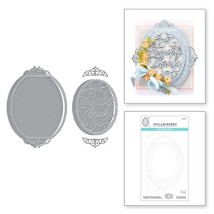 Heartfelt Thanks Vignette Etched Dies S5-453