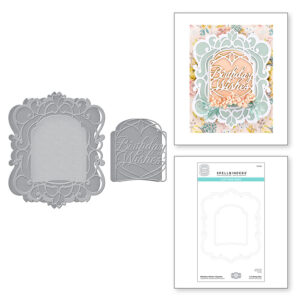 Birthday Wishes Vignette Etched Dies S5-455