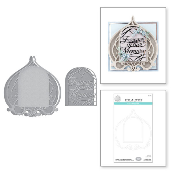 Forever in our Memory Vignette Etched Dies S5-457