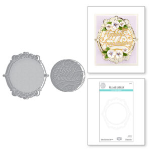 Happy Anniversary Vignette Etched Dies S5-458