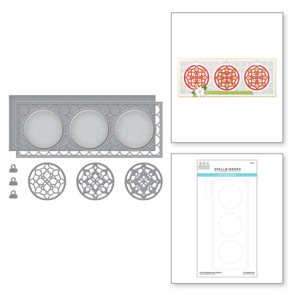 Circle Kaleidoscope Slimline Etched Dies S5-463