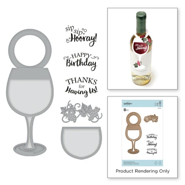 Wine Glass Bottle Tag SDS-134