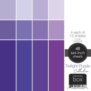 Memory Box Twilight Purple 6x6 Paper Pack SP1008