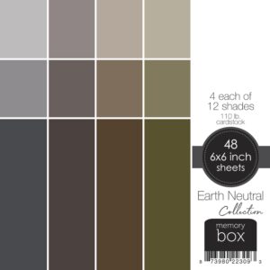 Memory Box Earth Neutral 6x6 Paper Pack SP1009