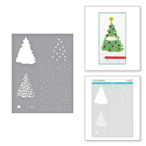 Layered Christmas Tree Stencil STN-003