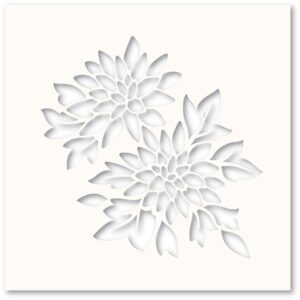 Poppystamps Chrysanthemum Stencil T100