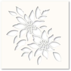 Poppystamps Bright Blossoms Stencil T102