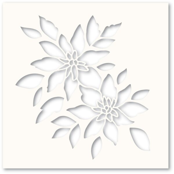 Poppystamps Bright Blossoms Stencil T102
