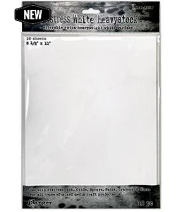 Distress® White Heavystock 8.5" x 11"