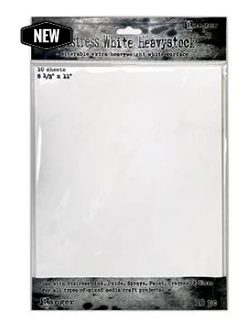 Distress® White Heavystock 8.5" x 11"